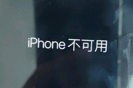 金湾苹果服务网点分享锁屏界面显示“iPhone 不可用”如何解决 